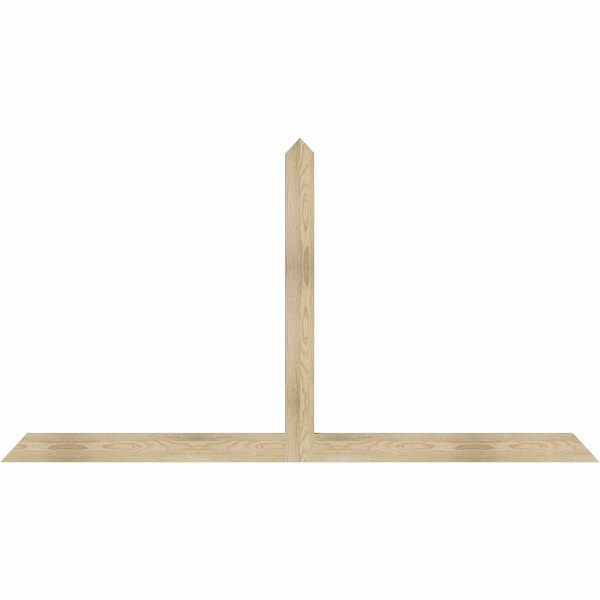 Ekena Millwork Portland Rough Sawn Timber Gable Bracket, Douglas Fir, 84"W x 45"H x 2"D x 4"F, 13/12 Pitch GBW084X45X0204POR00RDF - main